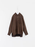 Christian Peau Vintage Silk Shirt in Red/Brown - CHRISTIAN PEAU at Worthwhile - shop TOP