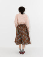 Christian Peau Ikat Skirt in Brown Flower - CHRISTIAN PEAU at Worthwhile - shop SKIRT