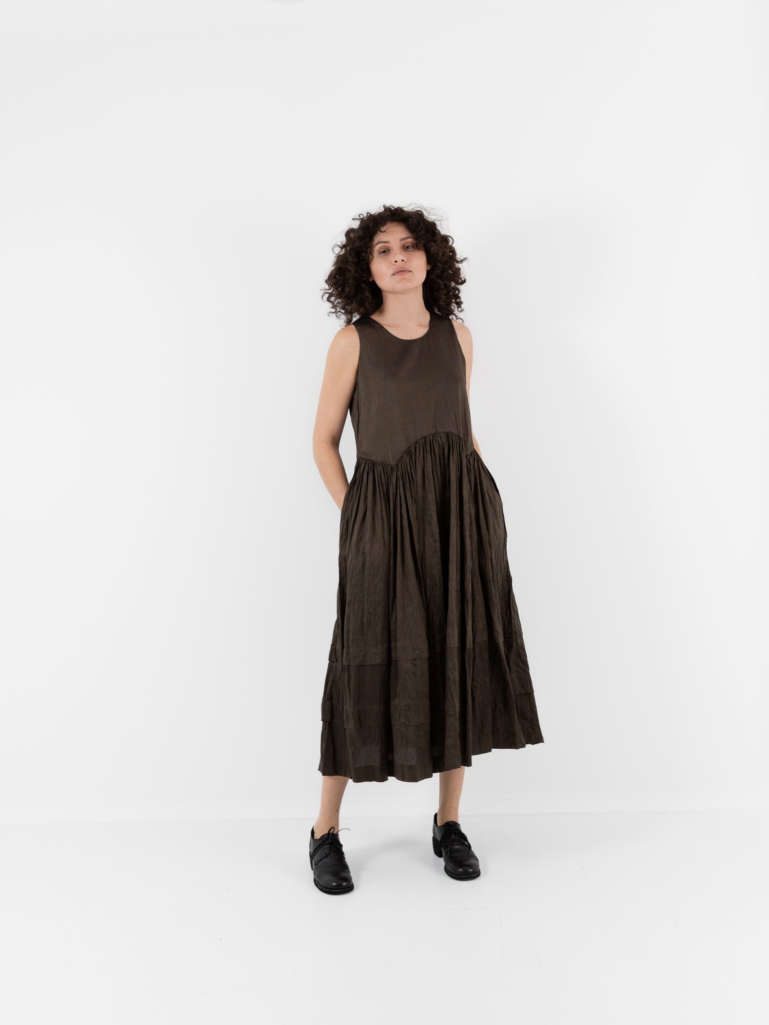 Christian Peau Dress in Moss - CHRISTIAN PEAU at Worthwhile - shop DRESS