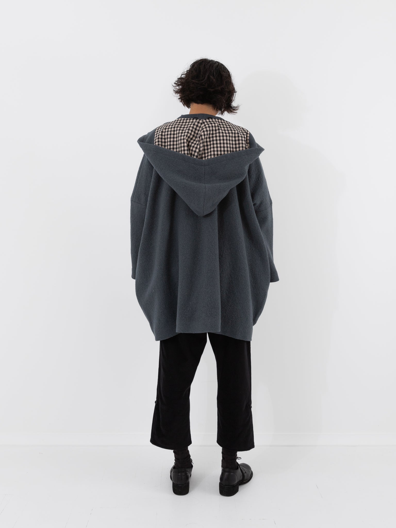 Hooded cocoon coat hotsell