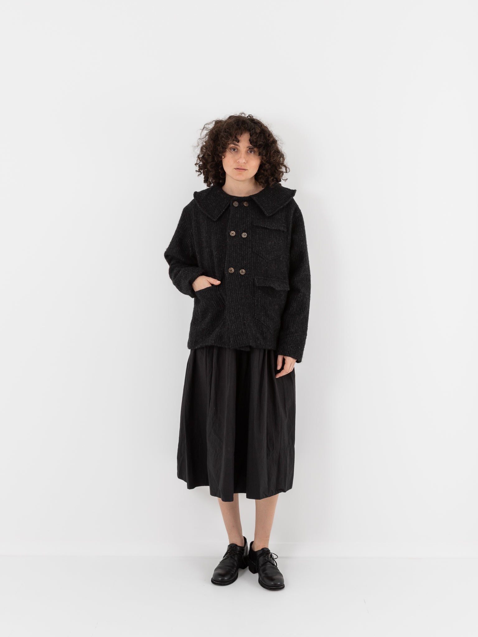 Cocoon Cocoon Double Breasted Jacket in Grey - COCOON COCOON at Worthwhile - shop JACKET