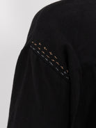 Der Antagonist Shirt 25 in Black with Stitching - DER ANTAGONIST at Worthwhile - shop TOP