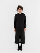 Der Antagonist Shirt 25 in Black with Stitching - DER ANTAGONIST at Worthwhile - shop TOP