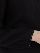 Der Antagonist Shirt 25 in Black with Stitching - DER ANTAGONIST at Worthwhile - shop TOP