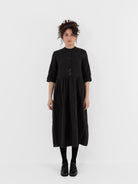 Der Antagonist Dress 20 in Black with Stitching - DER ANTAGONIST at Worthwhile - shop DRESS