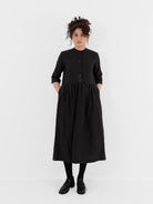 Der Antagonist Dress 20 in Black with Stitching - DER ANTAGONIST at Worthwhile - shop DRESS