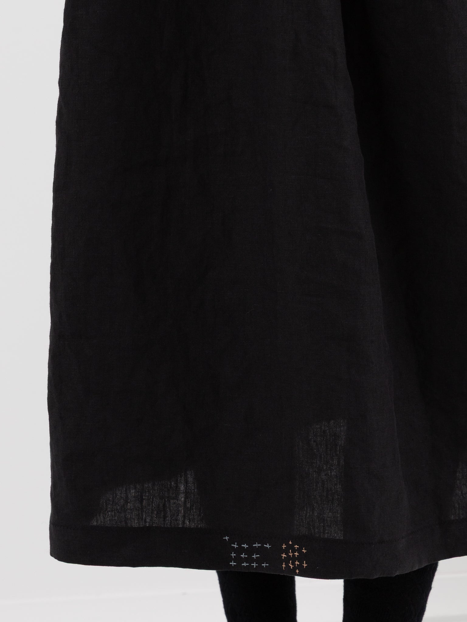 Der Antagonist Dress 20 in Black with Stitching - DER ANTAGONIST at Worthwhile - shop DRESS