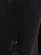 Der Antagonist Dress 20 in Black with Stitching - DER ANTAGONIST at Worthwhile - shop DRESS