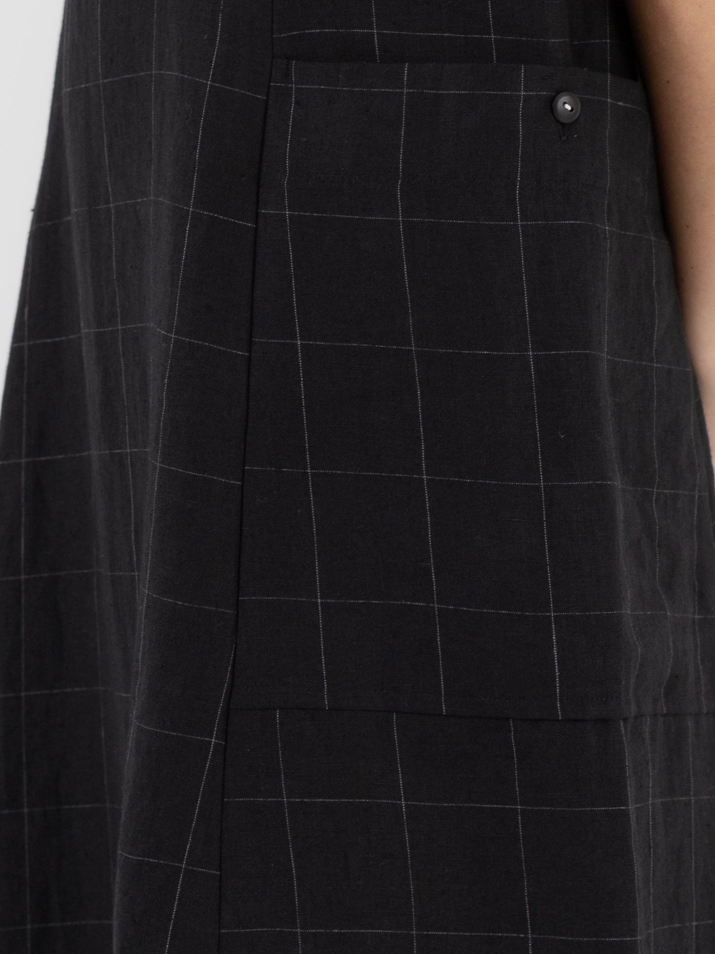 Der Antagonist Dress in Black Check - DER ANTAGONIST at Worthwhile - shop DRESS
