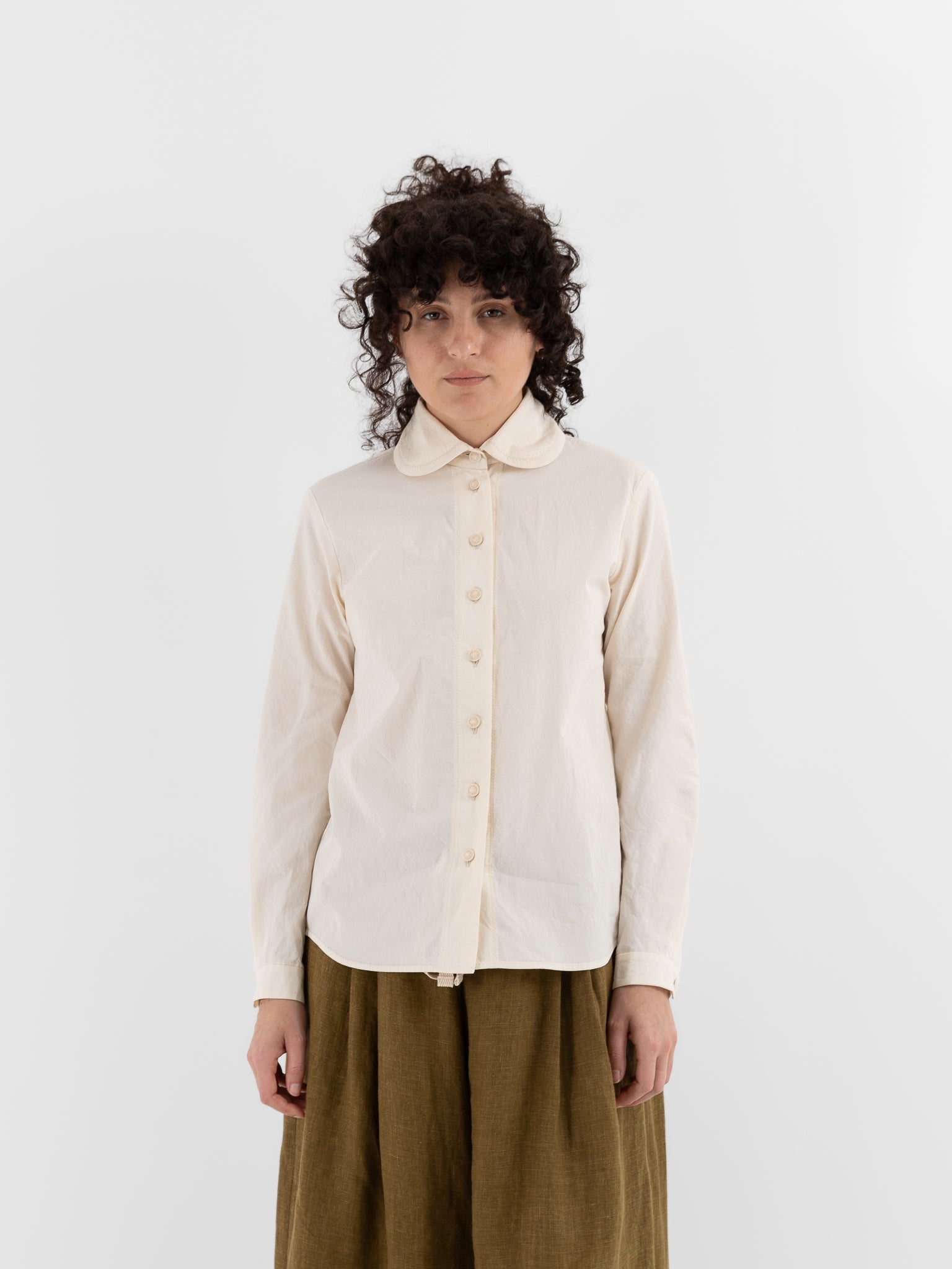 Der Antagonist Shirt in Natural - DER ANTAGONIST at Worthwhile - shop TOP