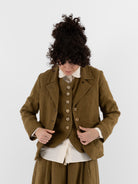 Der Antagonist Jacket in Fir Green - DER ANTAGONIST at Worthwhile - shop JACKET