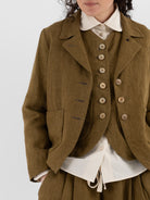 Der Antagonist Jacket in Fir Green - DER ANTAGONIST at Worthwhile - shop JACKET