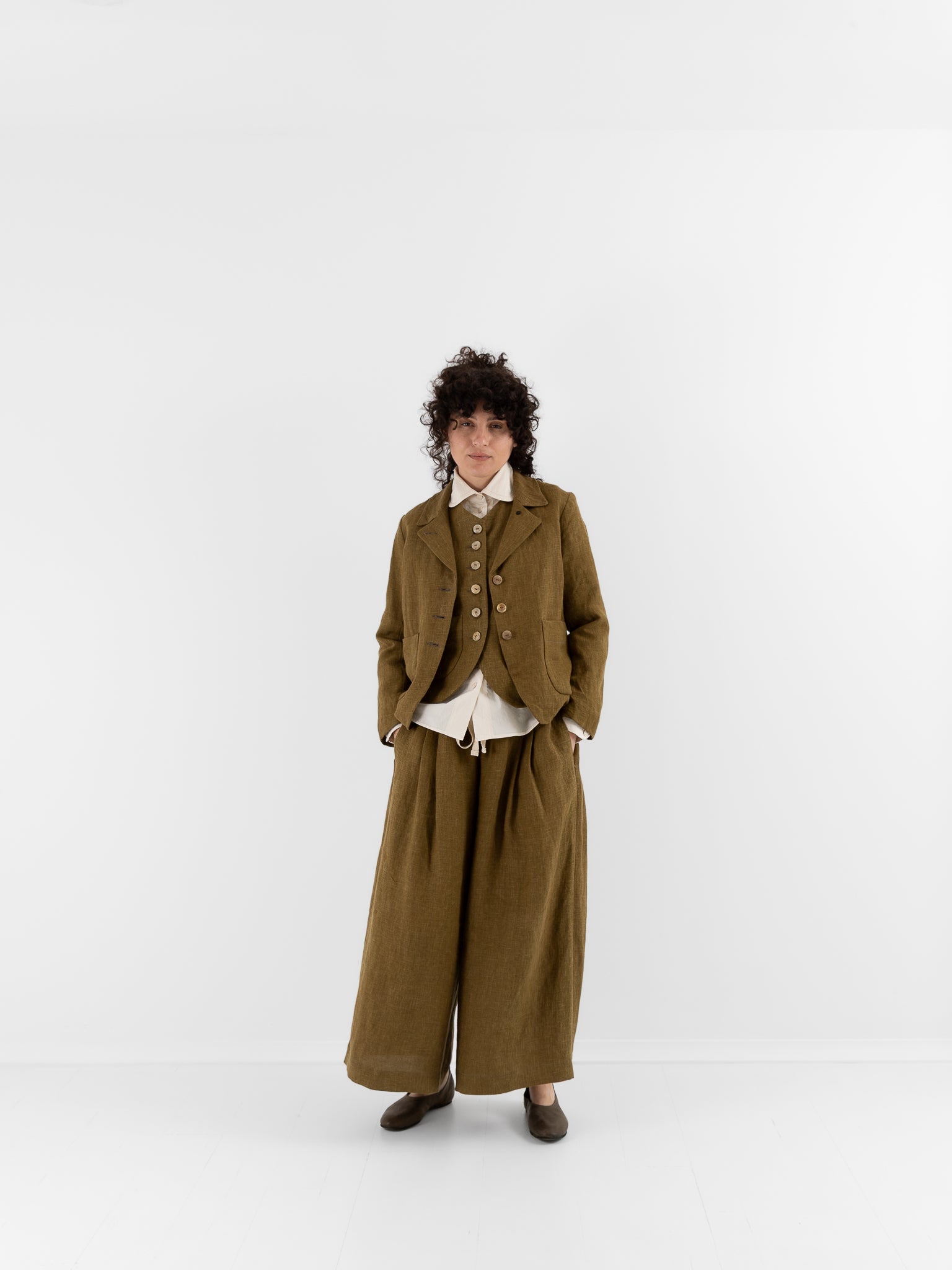 Der Antagonist Jacket in Fir Green - DER ANTAGONIST at Worthwhile - shop JACKET