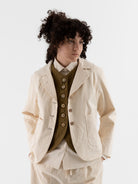 Der Antagonist Jacket in Natural - DER ANTAGONIST at Worthwhile - shop JACKET