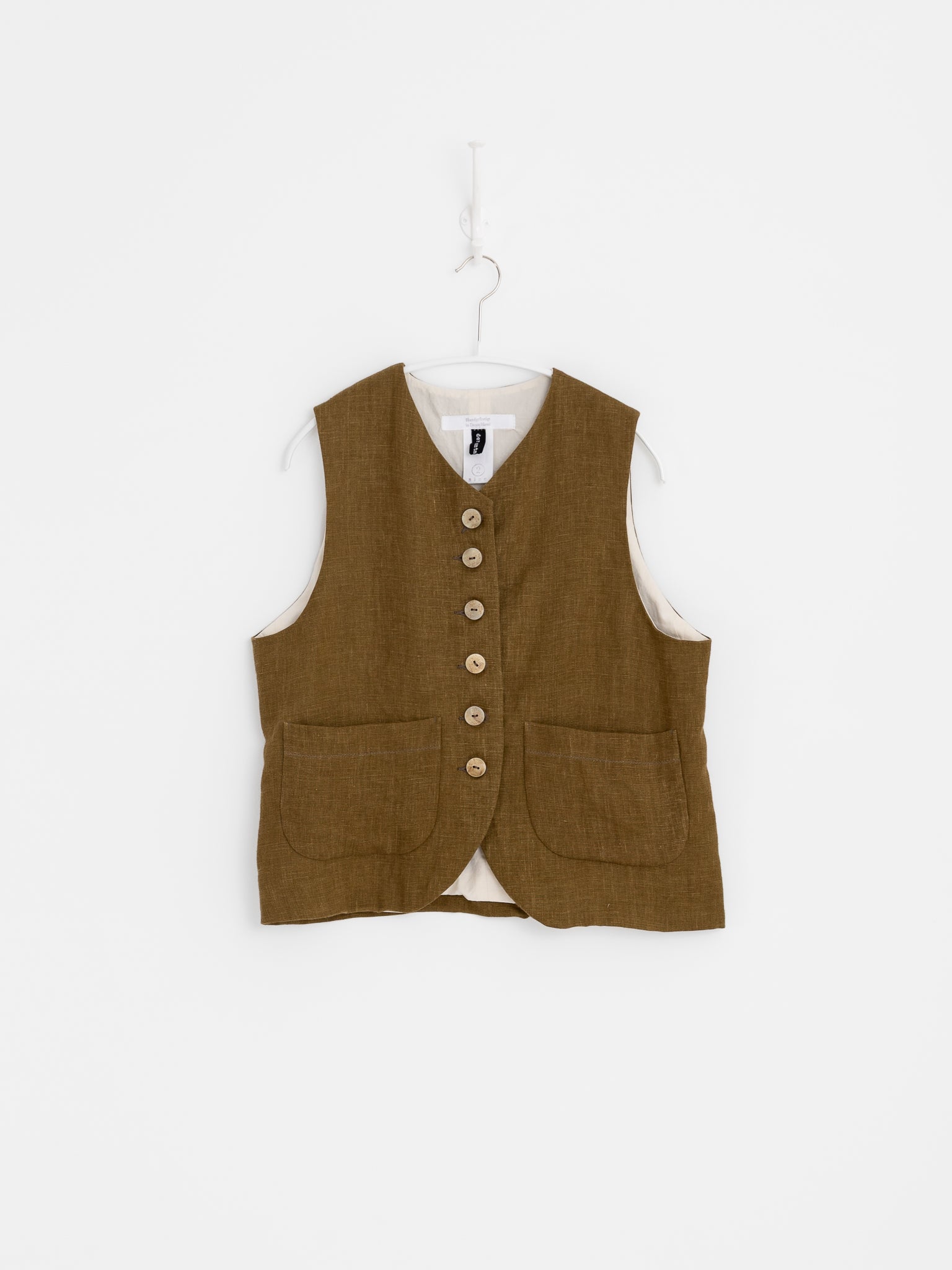 Der Antagonist Vest in Fir Green - DER ANTAGONIST at Worthwhile - shop VEST