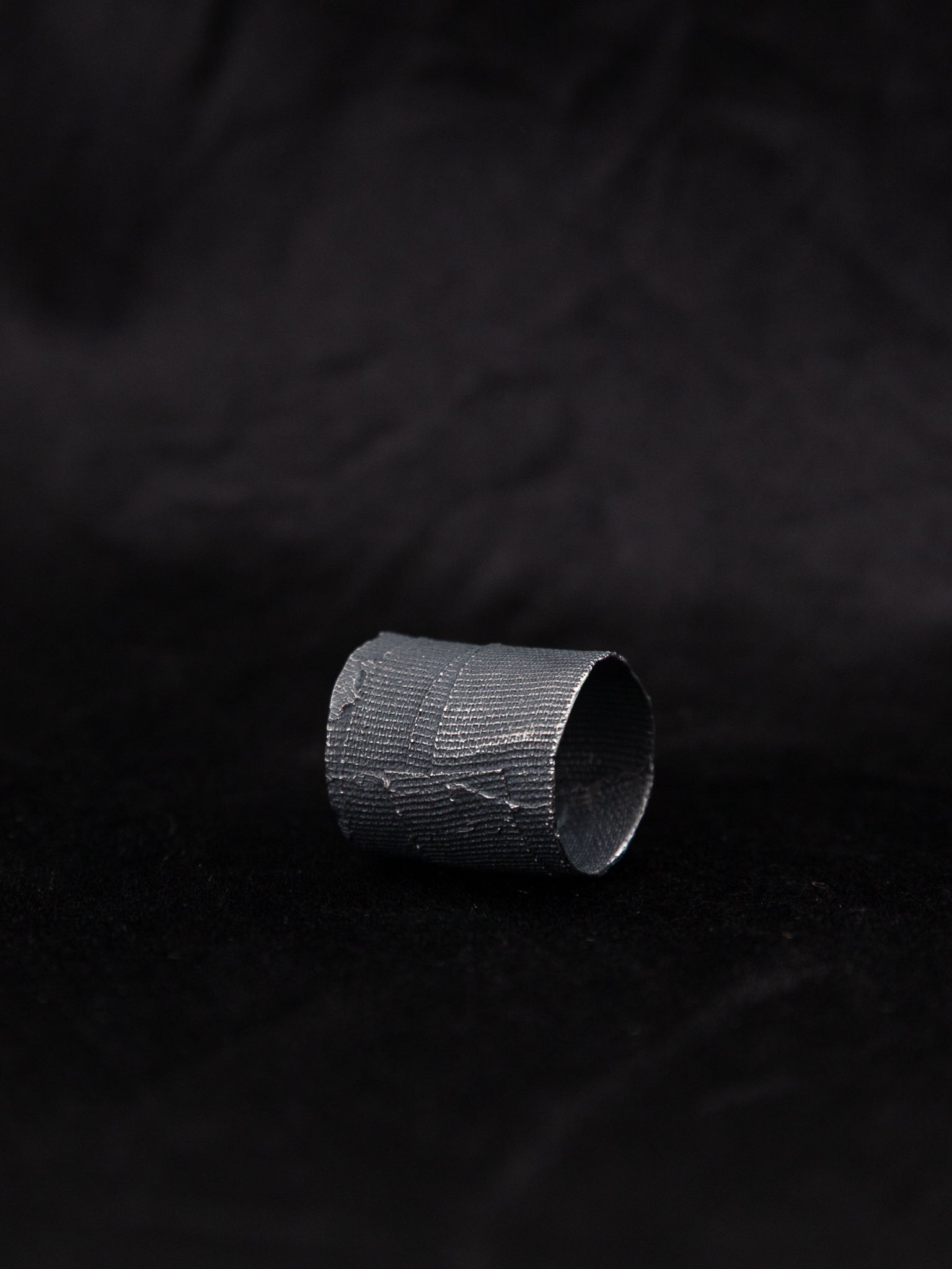Detaj Bandage Ring VTGR02 in Black Silver - DETAJ at Worthwhile - shop RINGS