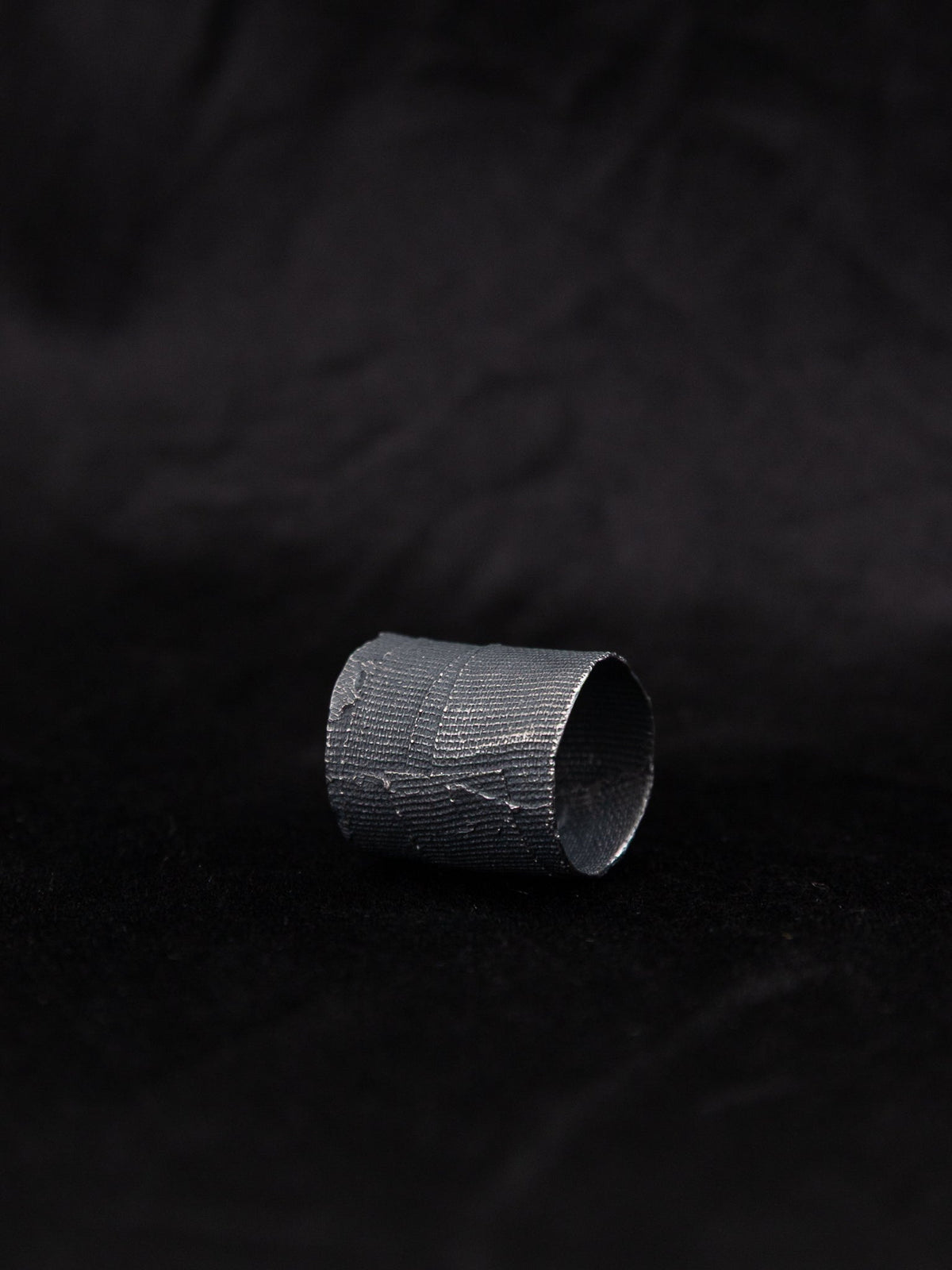 Detaj Bandage Ring VTGR02 in Black Silver - DETAJ at Worthwhile - shop RINGS