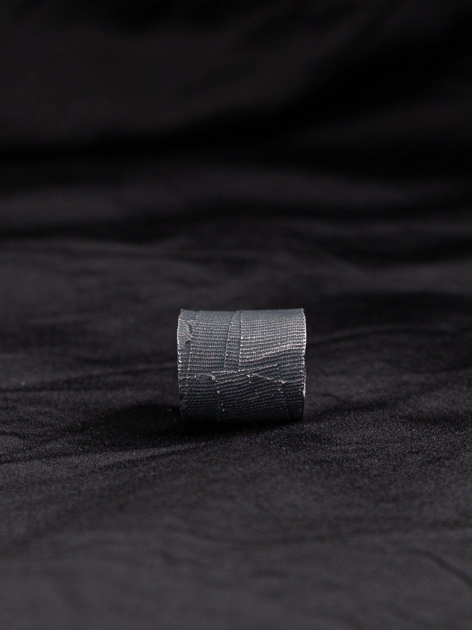 Detaj Bandage Ring VTGR02 in Black Silver - DETAJ at Worthwhile - shop RINGS