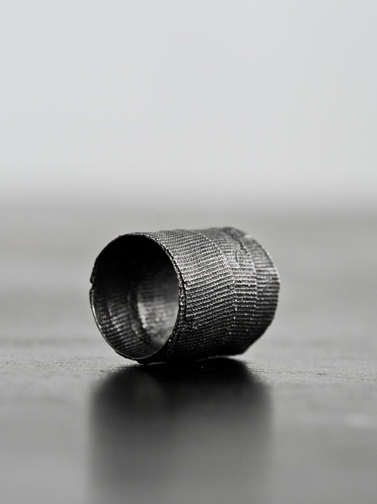 Detaj Bandage Ring VTGR02 in Black Silver - DETAJ at Worthwhile - shop RINGS