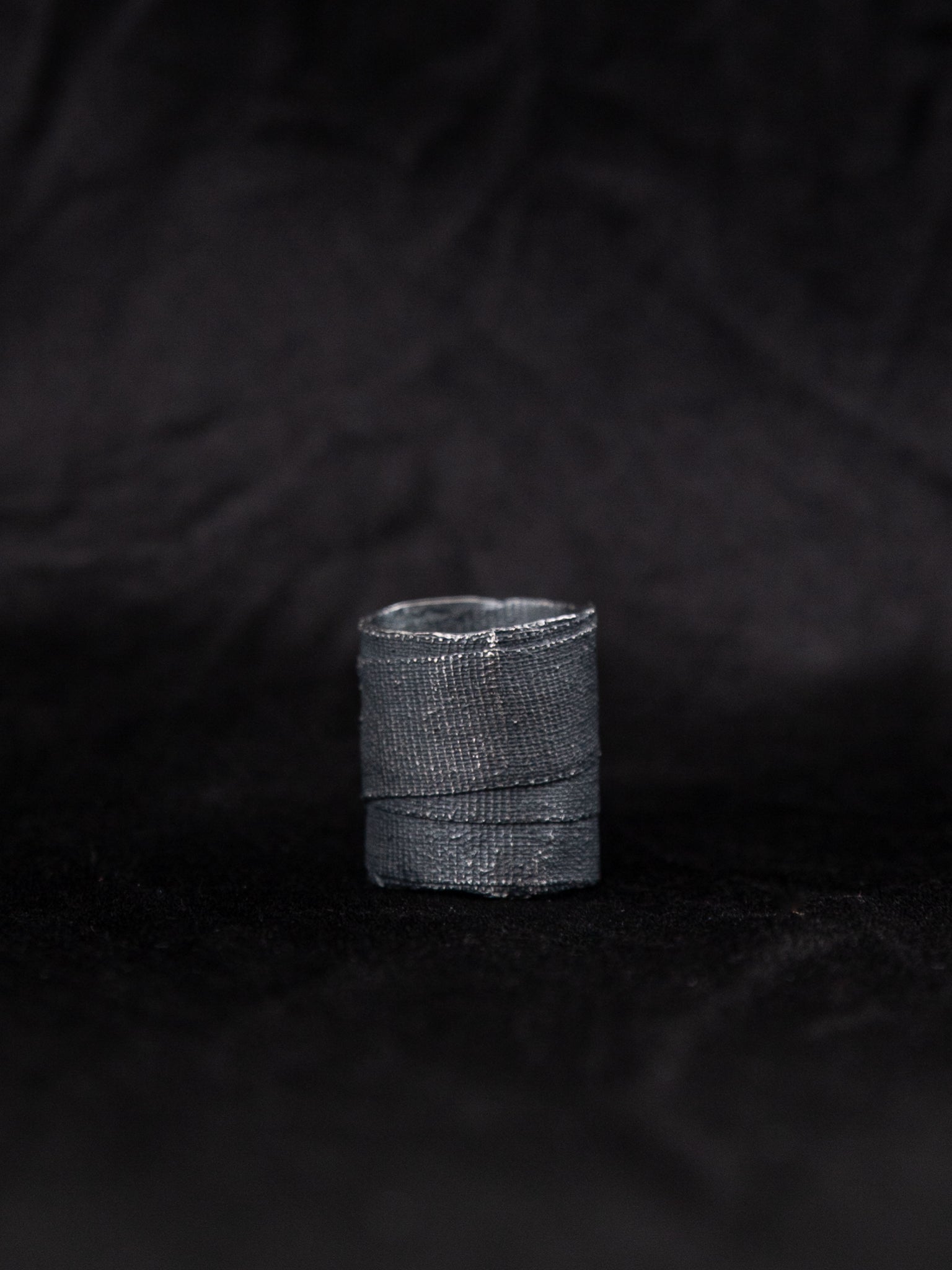 Detaj Bandage Ring VTGR02 in Black Silver - DETAJ at Worthwhile - shop RINGS