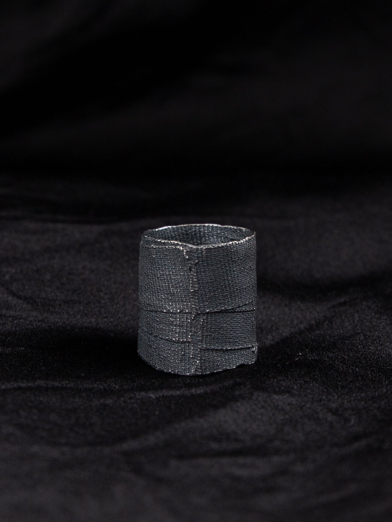 Detaj Bandage Ring VTGR02 in Black Silver - DETAJ at Worthwhile - shop RINGS