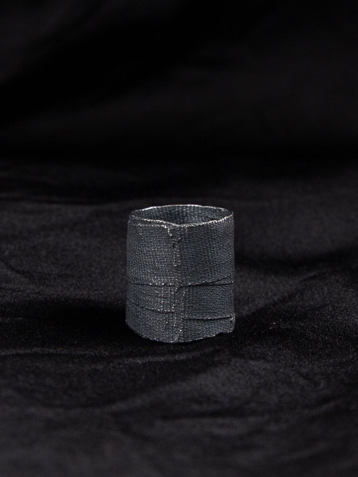 Detaj Bandage Ring VTGR02 in Black Silver - DETAJ at Worthwhile - shop RINGS