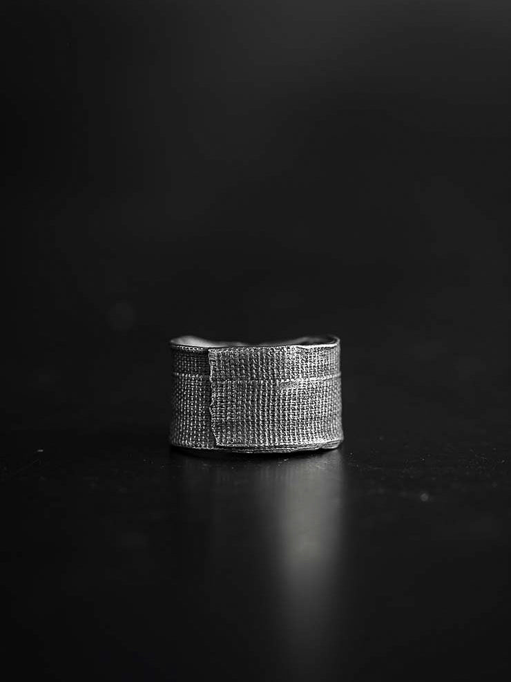 Detaj Bandage Ring VTGR02 in Vintage Silver - DETAJ at Worthwhile - shop RINGS