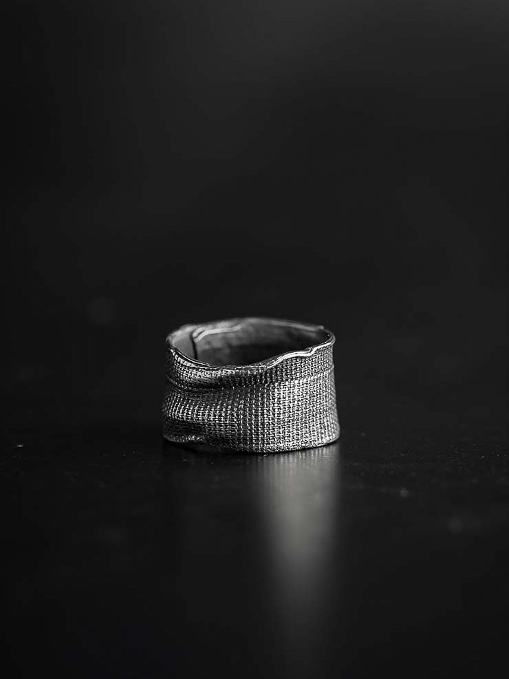 Detaj Bandage Ring VTGR02 in Vintage Silver - DETAJ at Worthwhile - shop RINGS