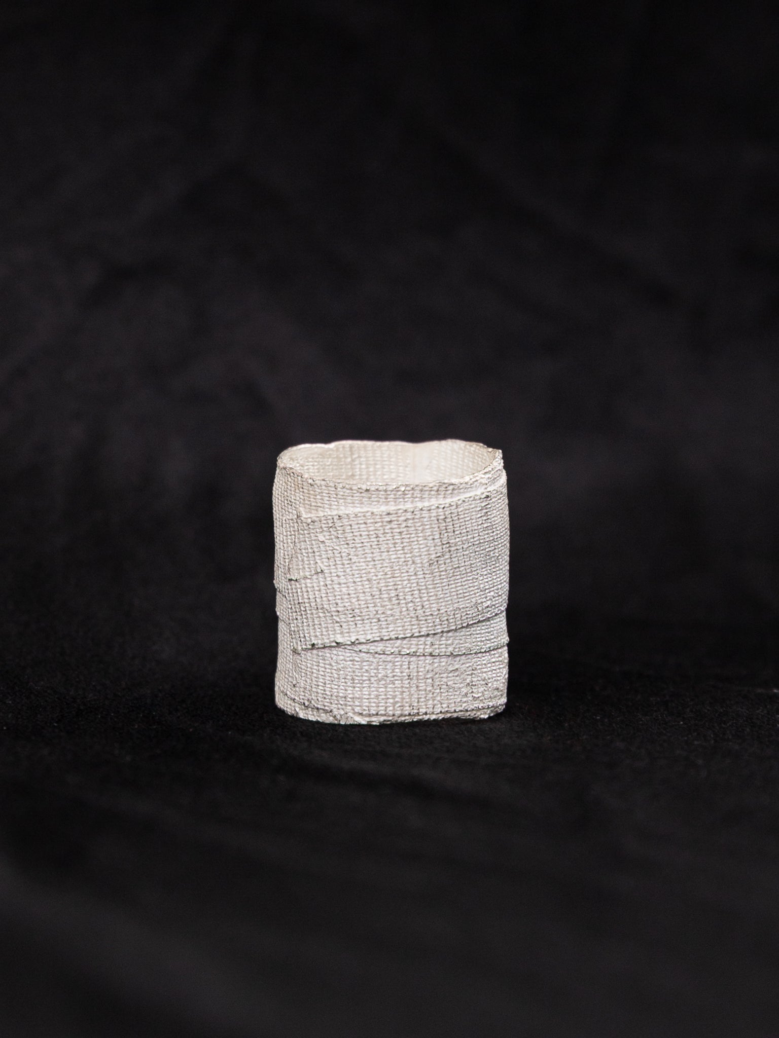 Detaj Bandage Ring VTGR02 in White Silver - DETAJ at Worthwhile - shop RINGS