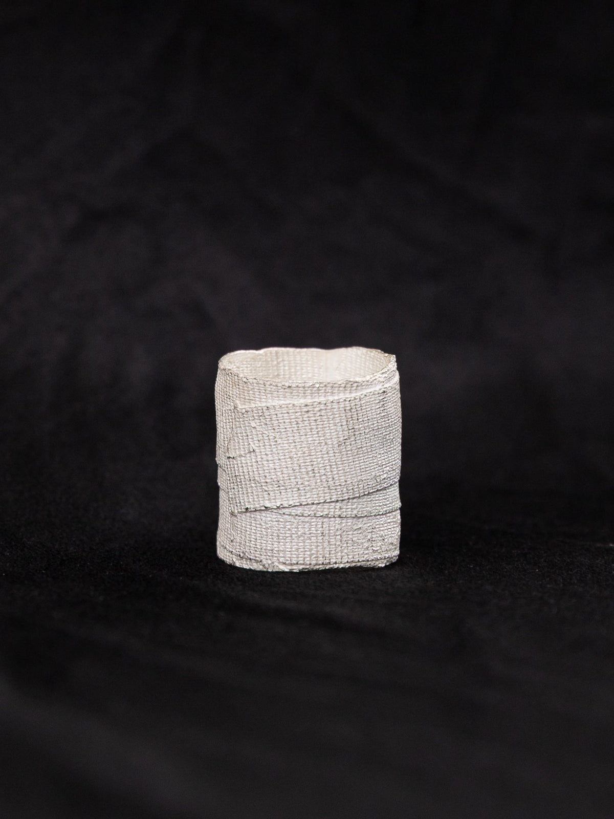 Detaj Bandage Ring VTGR02 in White Silver - DETAJ at Worthwhile - shop RINGS