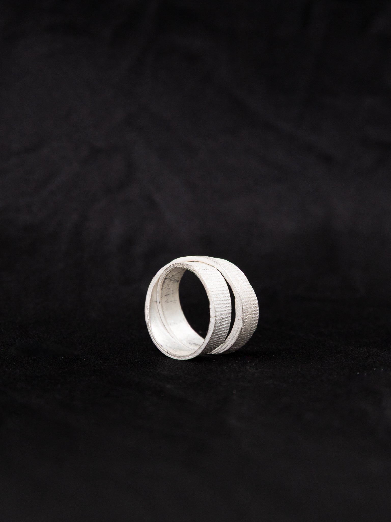 Detaj Bandage Ring VTGR05 in White Silver - DETAJ at Worthwhile - shop RINGS