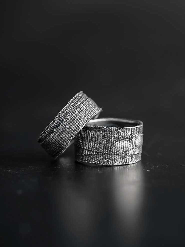 Detaj Bandage Ring VTGR06 in Vintage Silver - DETAJ at Worthwhile - shop RINGS
