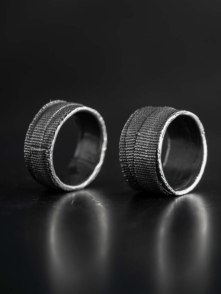 Detaj Bandage Ring VTGR06 in Vintage Silver - DETAJ at Worthwhile - shop RINGS