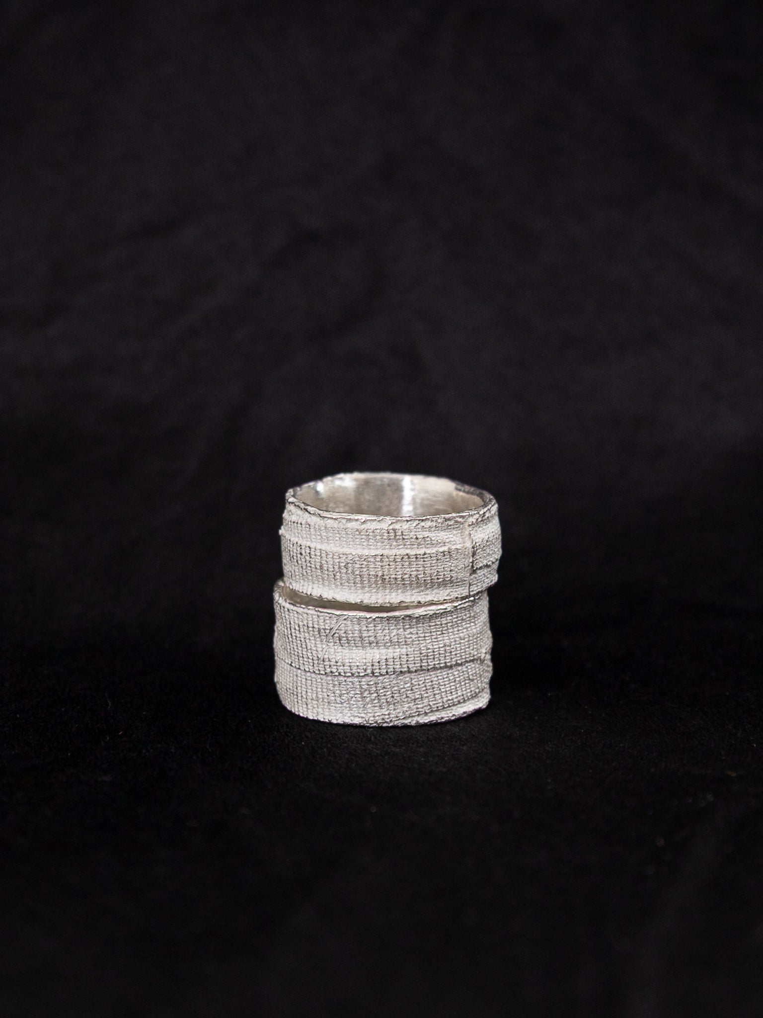 Detaj Bandage Ring VTGR06 in Vintage White Silver - DETAJ at Worthwhile - shop RINGS