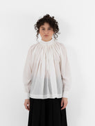 École De Curiosités Anne Shirt in Off White - ECOLE DE CURIOSITES at Worthwhile - shop TOP