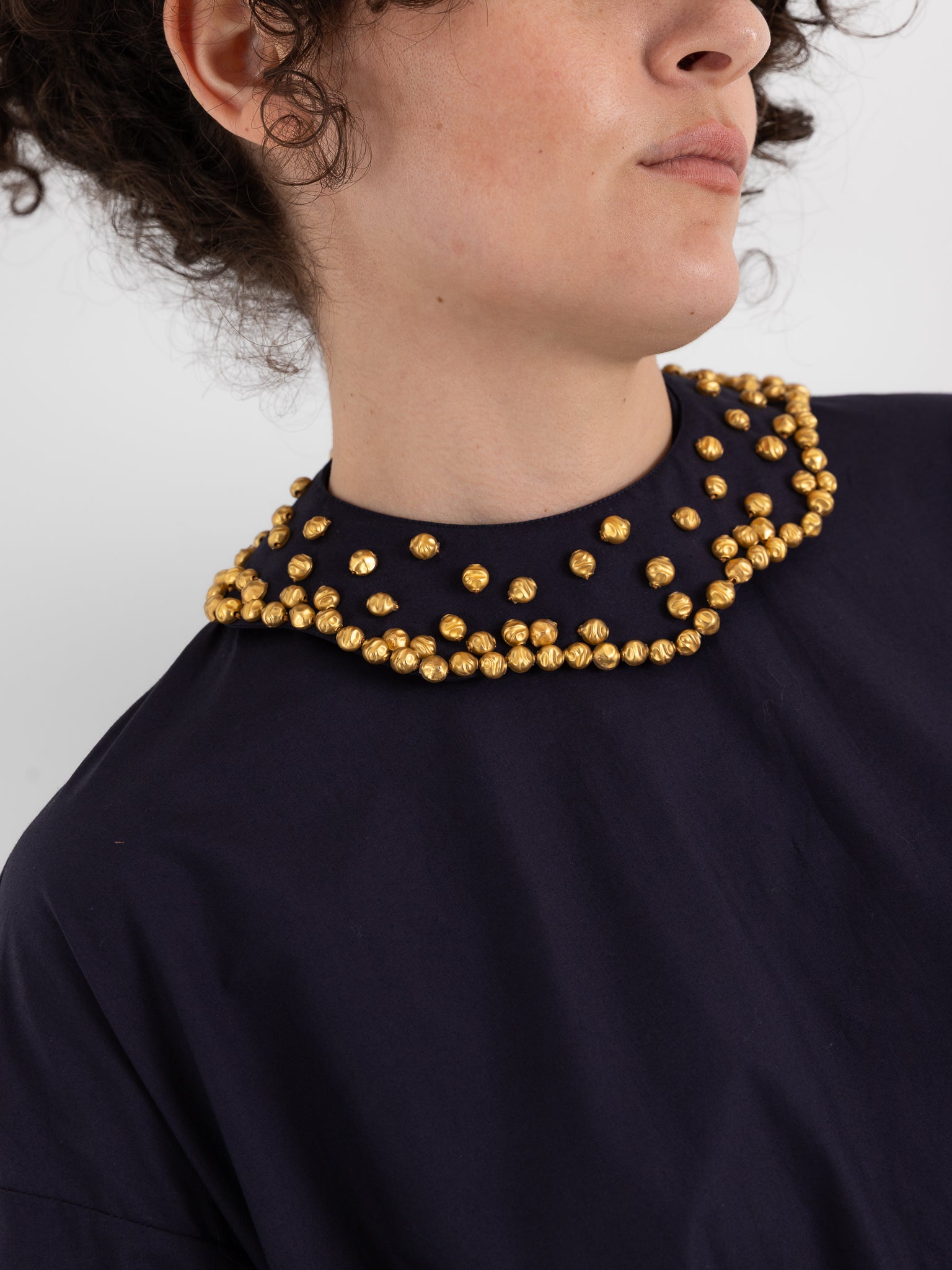 École De Curiosités Damia + Colette Dress in Dark Navy - ECOLE DE CURIOSITES at Worthwhile