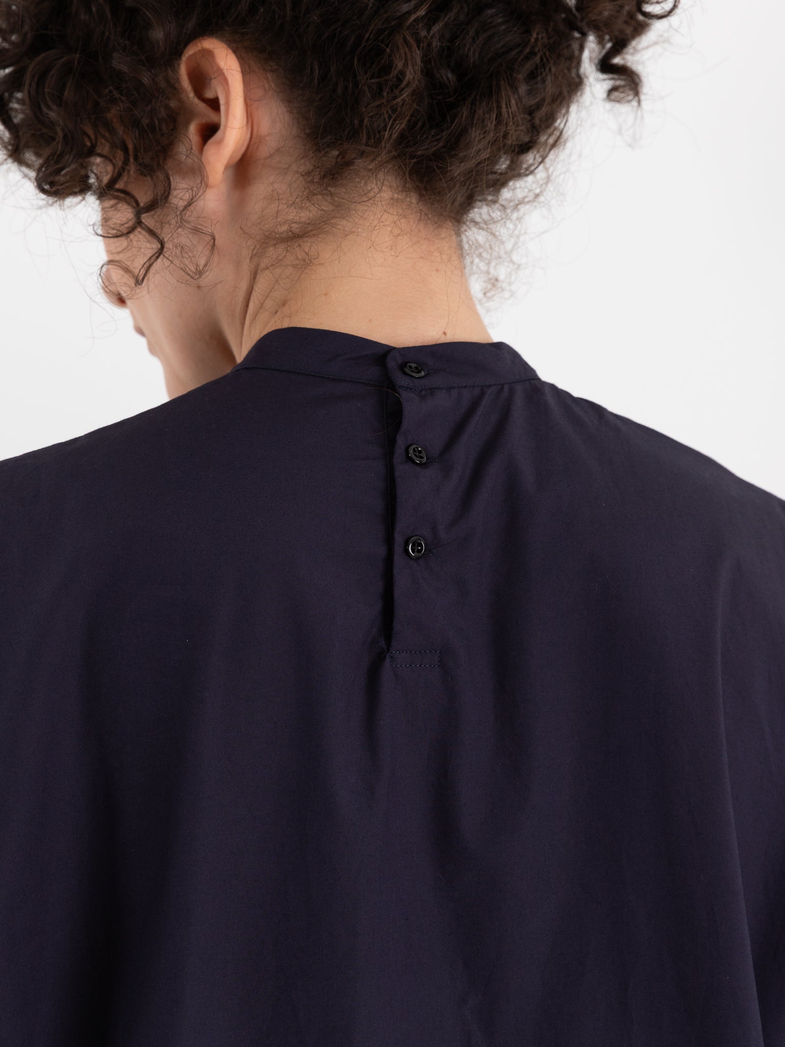 École De Curiosités Damia + Colette Dress in Dark Navy - ECOLE DE CURIOSITES at Worthwhile