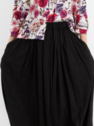 École De Curiosités Solange Reversible Skirt in White/Roses - ECOLE DE CURIOSITES at Worthwhile