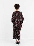 École De Curiosités Basil Shirt in Black/Roses - ECOLE DE CURIOSITES at Worthwhile