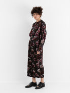 École De Curiosités Pierre Reversible Pant in Black/Roses - ECOLE DE CURIOSITES at Worthwhile