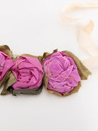 Elena Dawson Mophead Garland, Pink Mixed Silk - Worthwhile - ELENA DAWSON