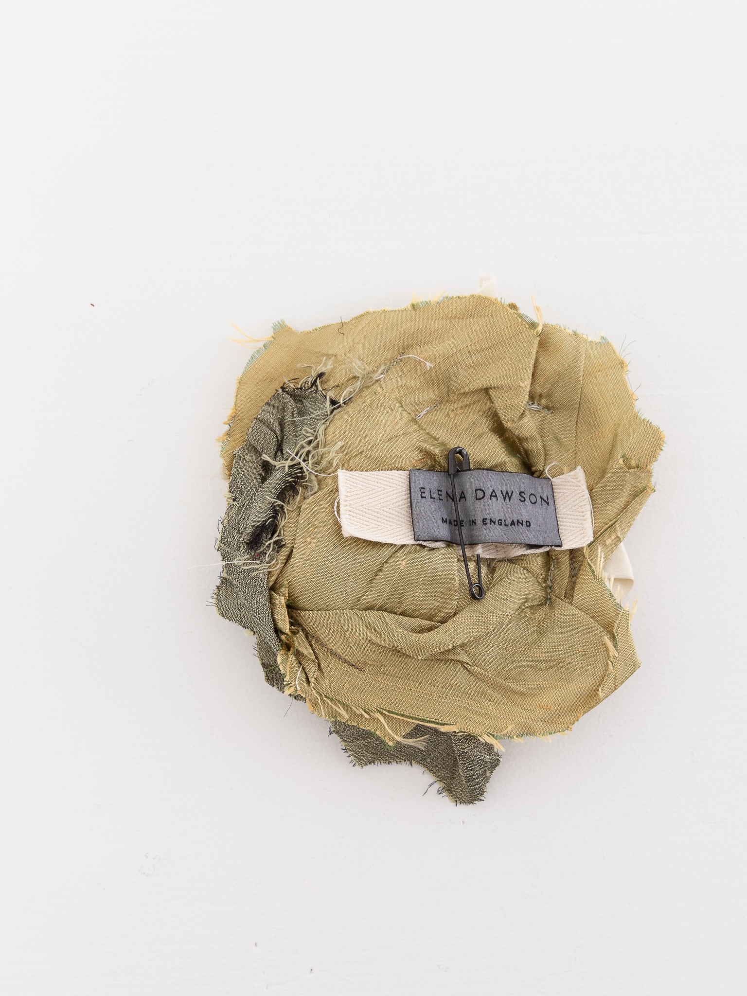 Elena Dawson Mophead Brooch, Natural Mixed Silk - Worthwhile - ELENA DAWSON