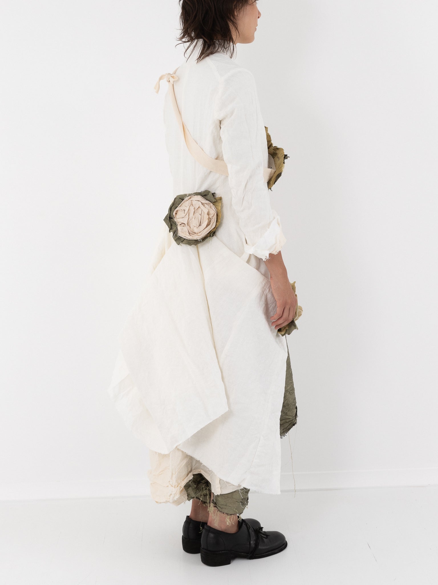 Elena Dawson Lunar Coat, White Linen - Worthwhile - ELENA DAWSON