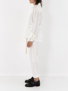 Elena Dawson Shirt, White Linen - Worthwhile - ELENA DAWSON