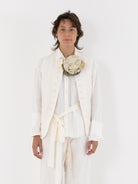 Elena Dawson Waistcoat, White Linen - Worthwhile - ELENA DAWSON