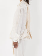 Elena Dawson Waistcoat, White Linen - Worthwhile - ELENA DAWSON