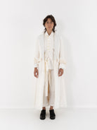 Elena Dawson Lunar Coat, White Linen - Worthwhile - ELENA DAWSON