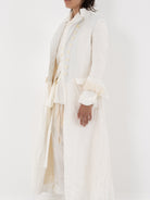 Elena Dawson Lunar Coat, White Linen - Worthwhile - ELENA DAWSON