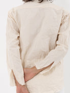 Elena Dawson Blouse, Cream Cotton Cambric - Worthwhile - ELENA DAWSON