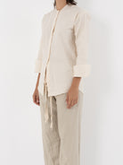 Elena Dawson Blouse, Cream Cotton Cambric - Worthwhile - ELENA DAWSON